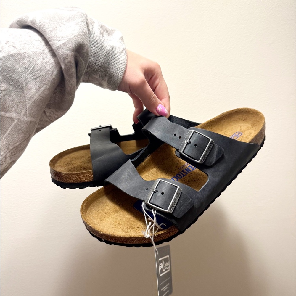 Black Double Strap Sandals